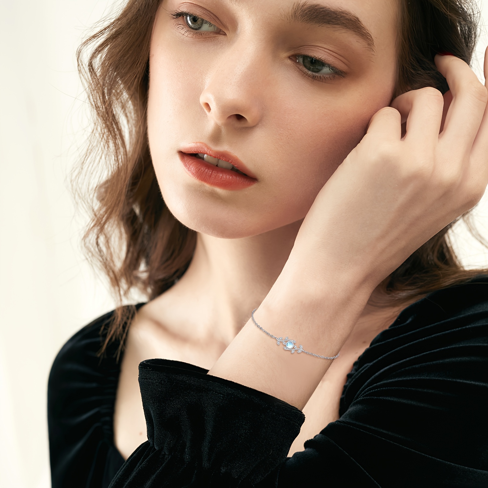 Sterling Silver Leaf Bracelet for Women